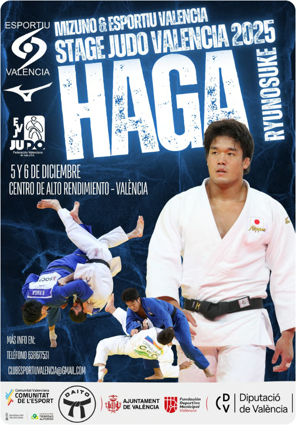 Stage de Judo Valencia 2025 con Ryunosuke Haga